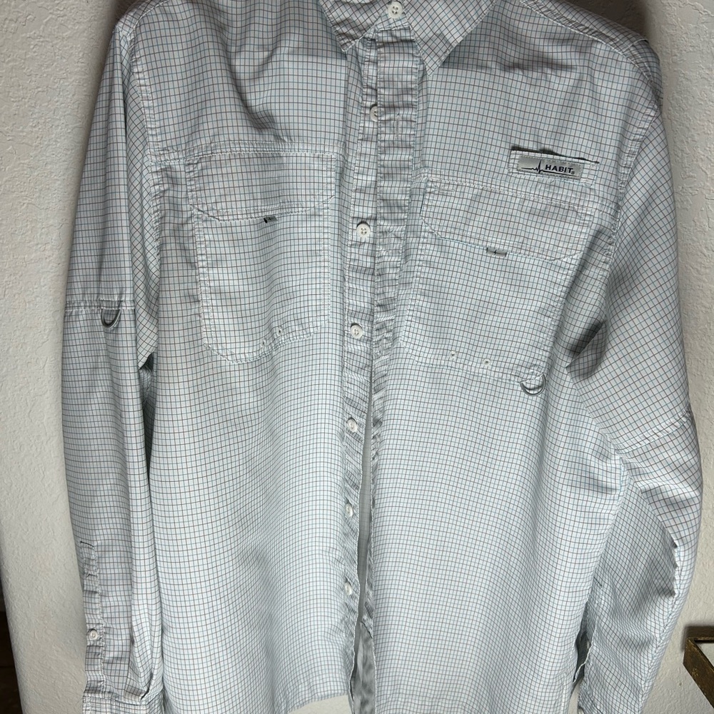 Habit Men's White Dress Shirt